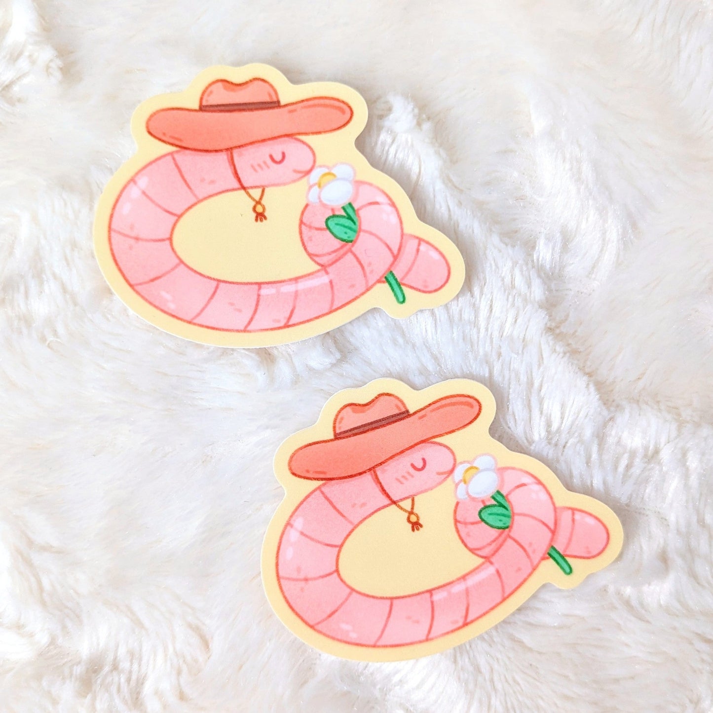 Sweet Worms Waterproof Stickers