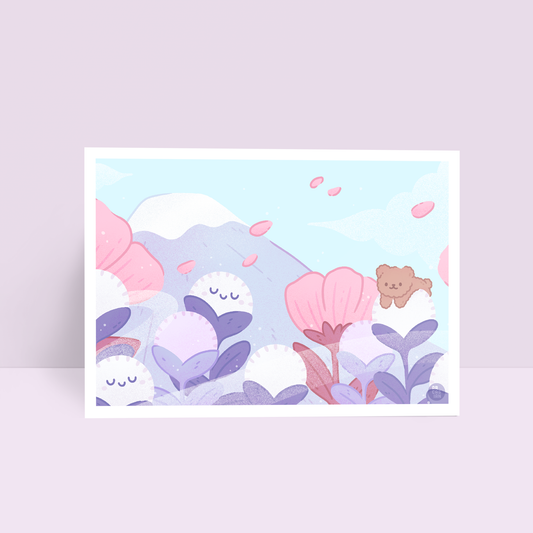 Beary Good View - 6x8 Art Print