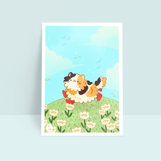 Boots n Cats 6x8 Art Print