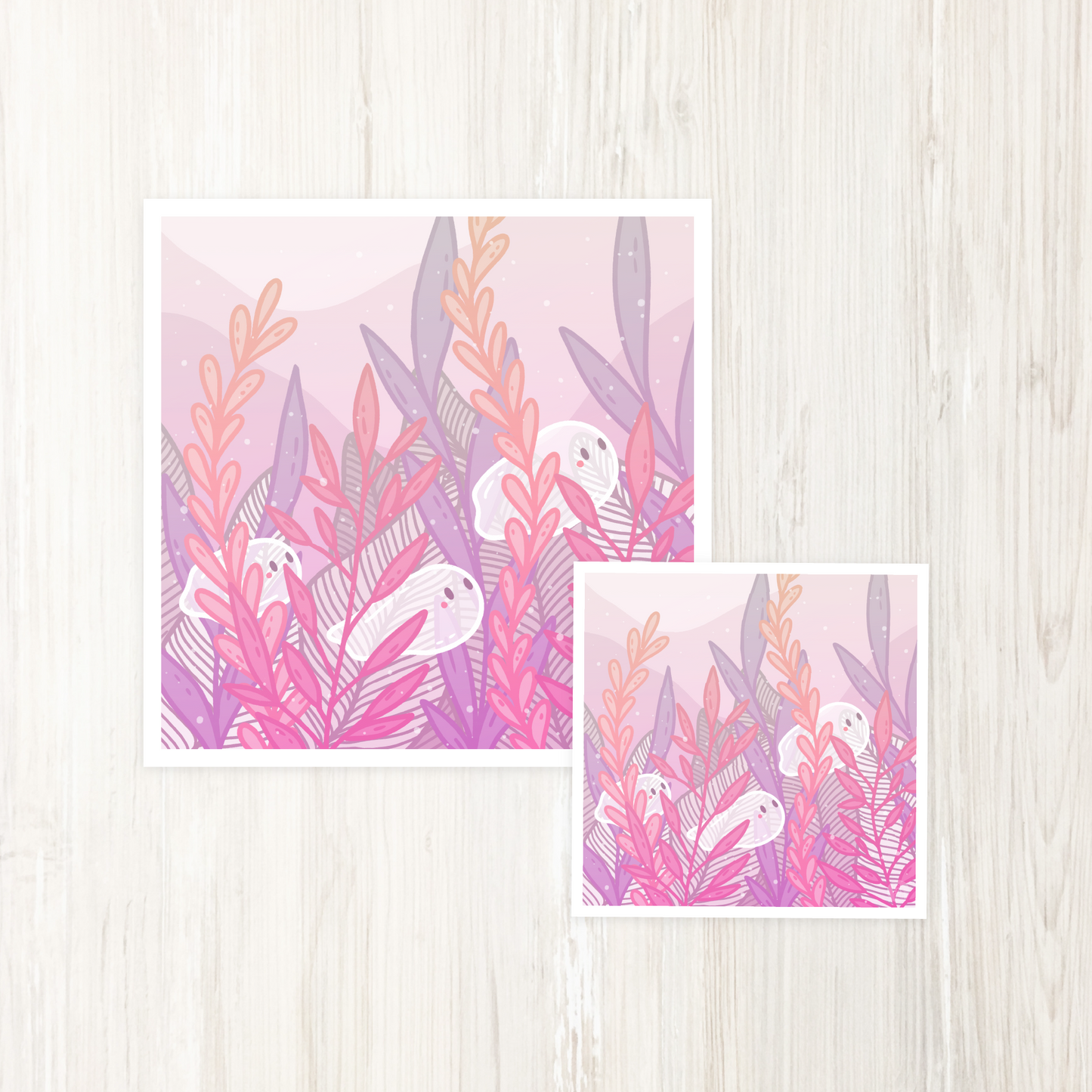 Garden Ghosts Art Print