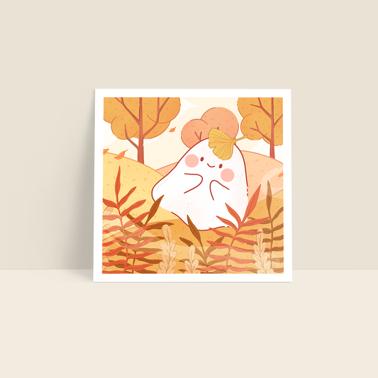 Ginko Ghost—Little Ghost Art Print