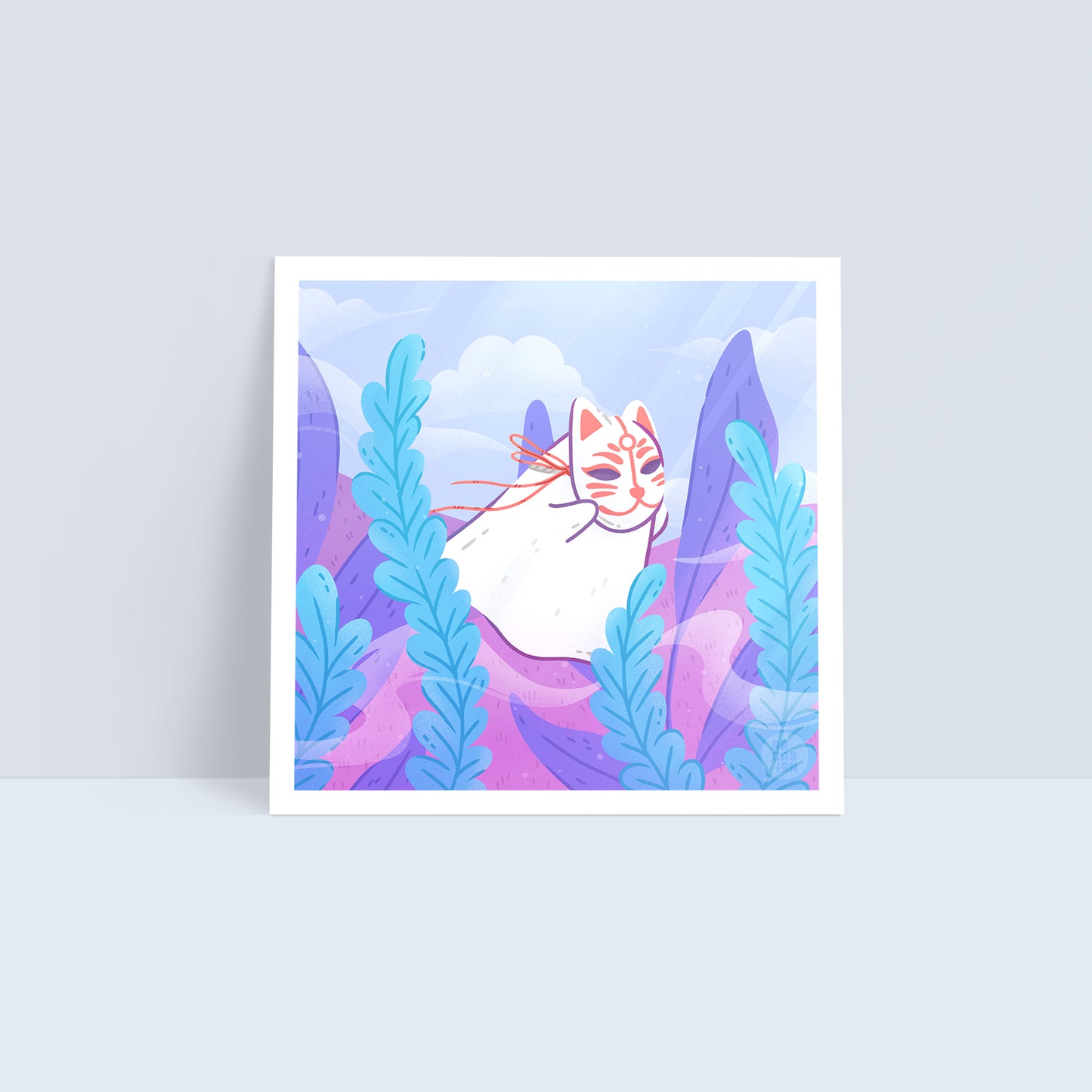 Mysterious Mask—Little Ghost Art Print
