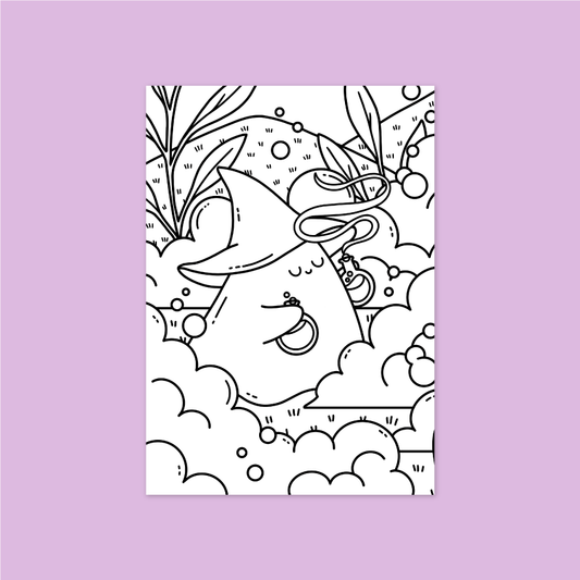 Potions Master Colouring Page