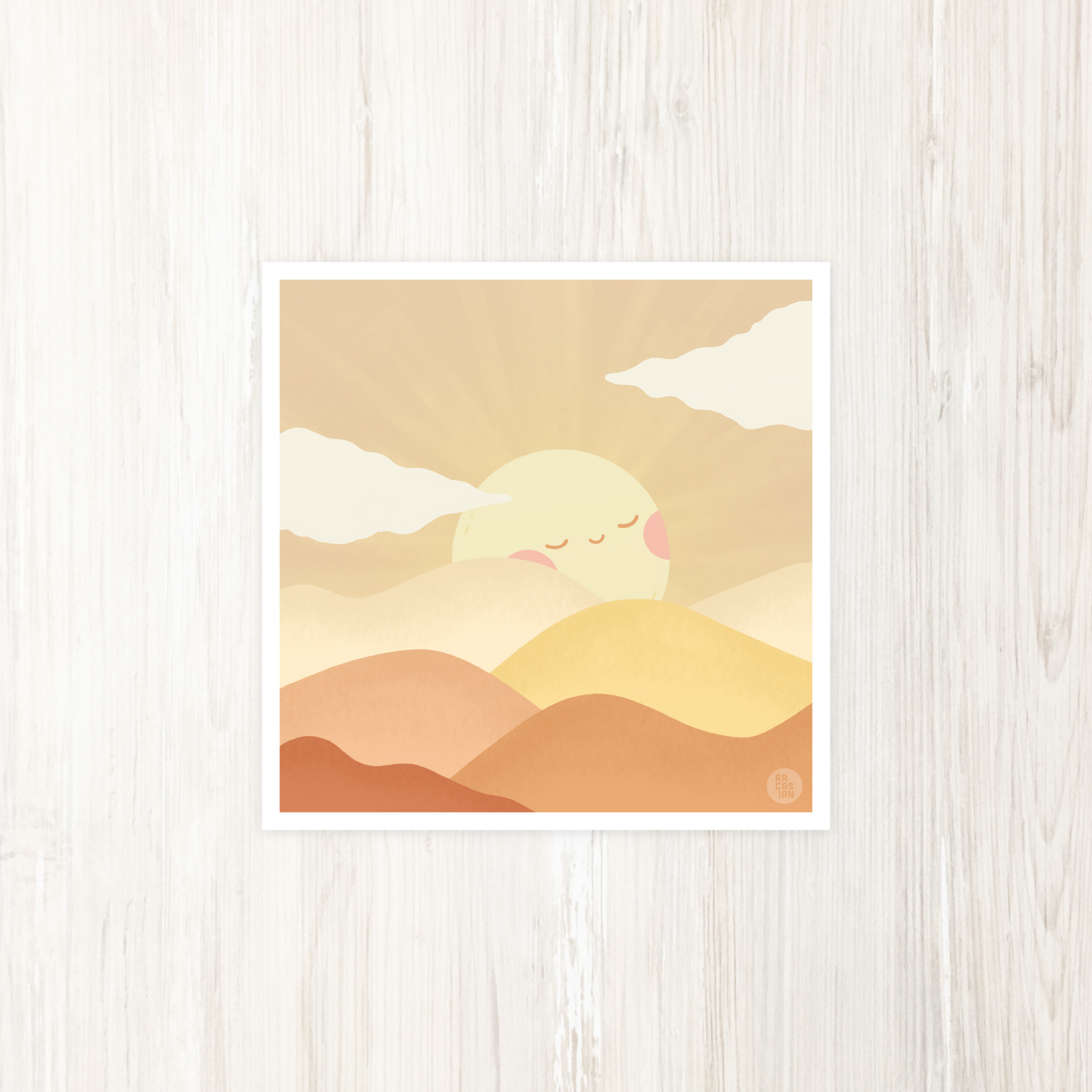 Rolling Sun Art Print
