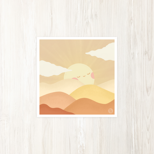 Rolling Sun Art Print
