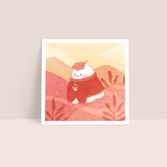Sweater Ghost—Little Ghost Art Print