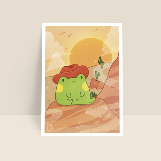 Yee-Frog! 6x8 Art Print