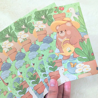 Garden Friends Postcard