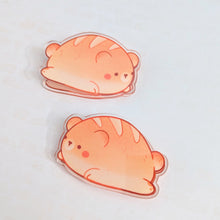 Load image into Gallery viewer, Maku the Bread Bear Acrylic Stationery Clips
