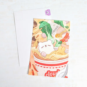 Cloudy Noodles Postcard