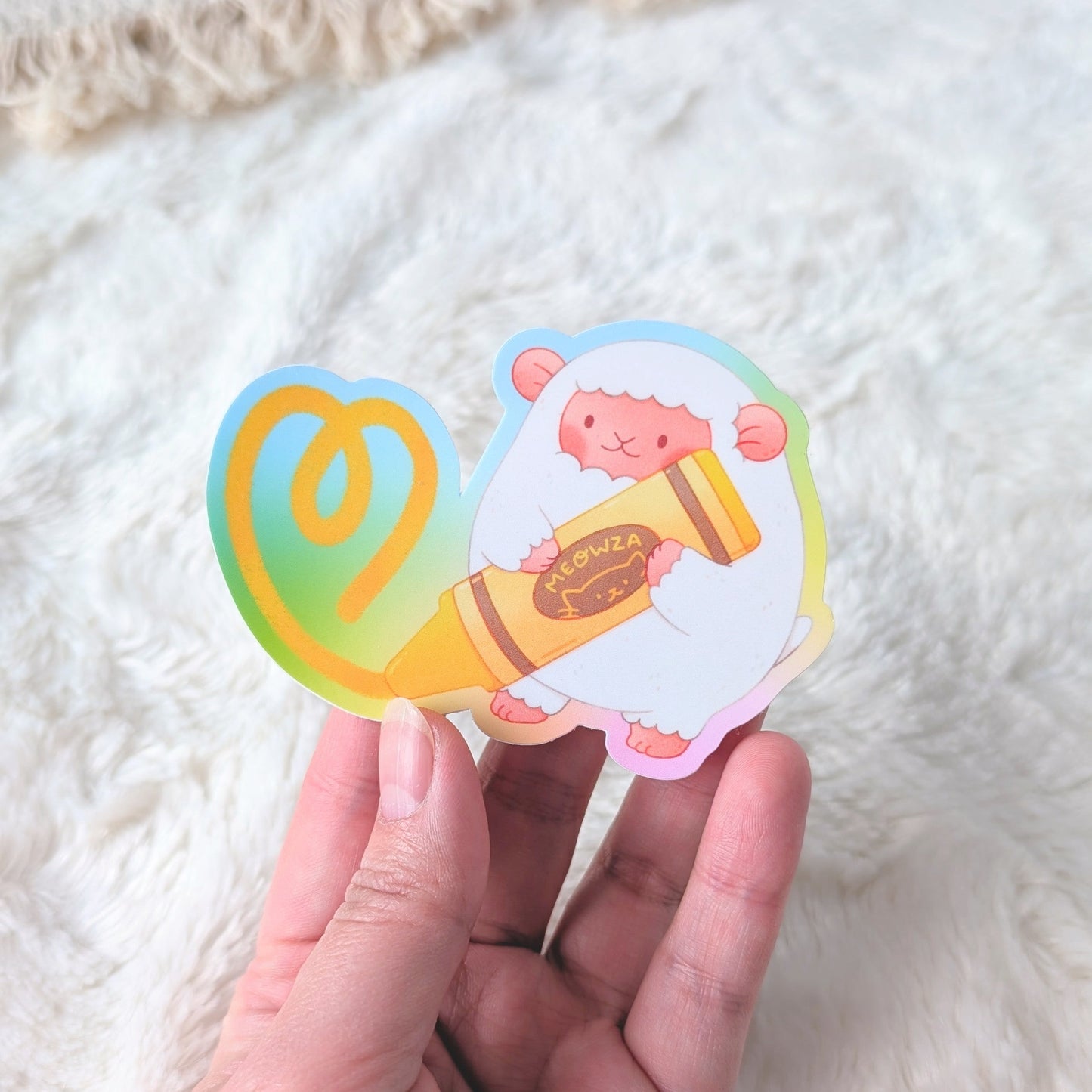 Creative Crayon Waterproof Stickers