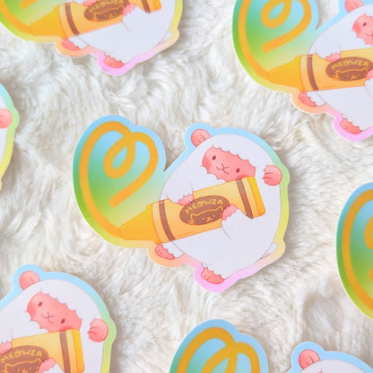Creative Crayon Waterproof Stickers