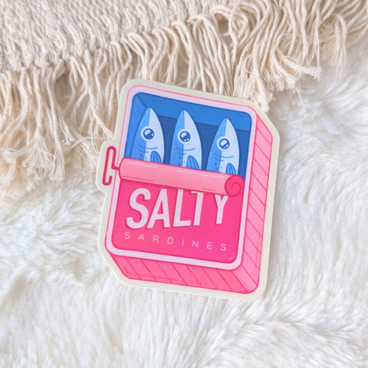 Salty Sardines Waterproof Stickers