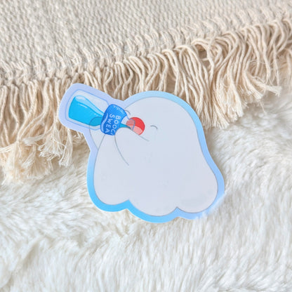 Hydrate Ghost Waterproof Stickers
