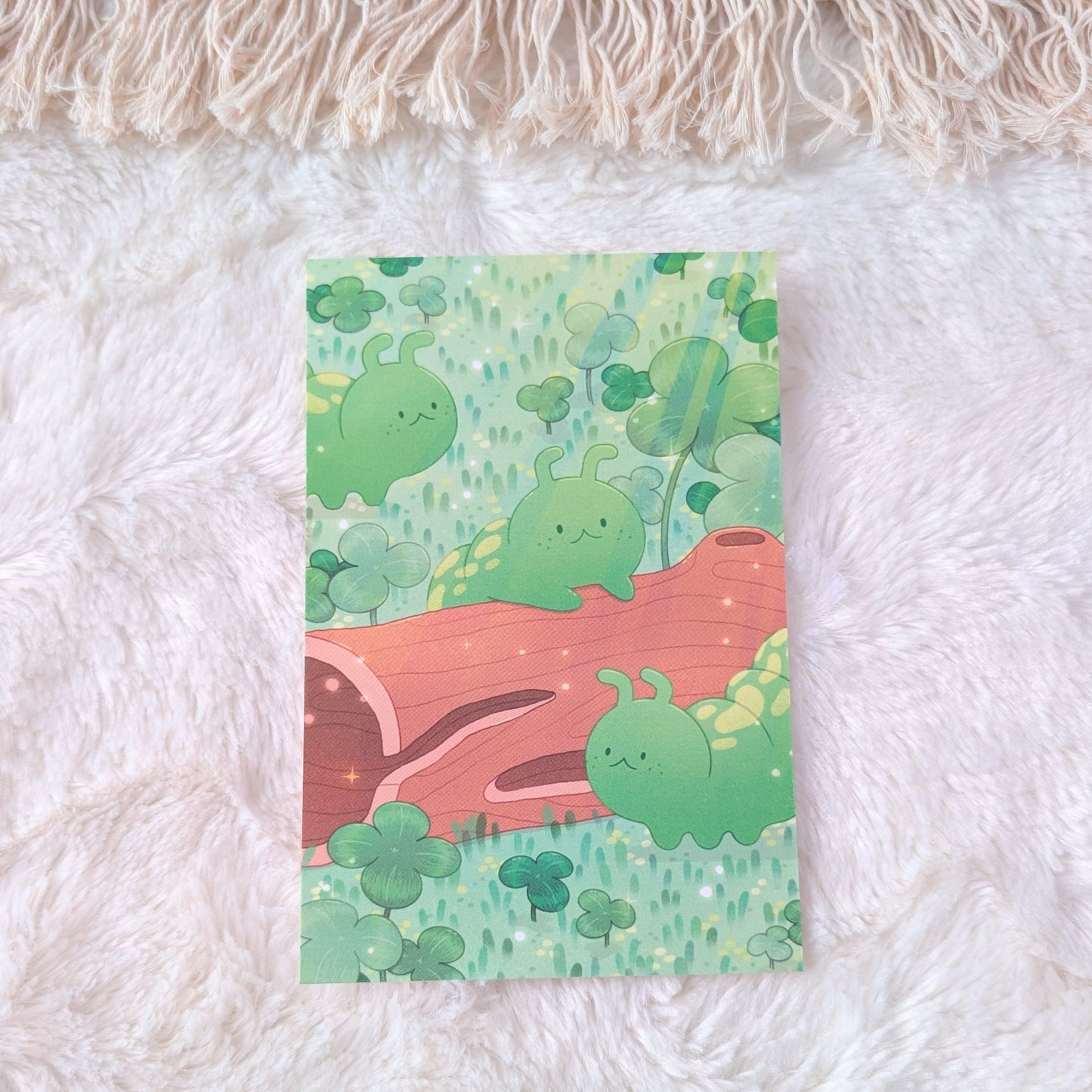 Lucky Caterpillars Postcard