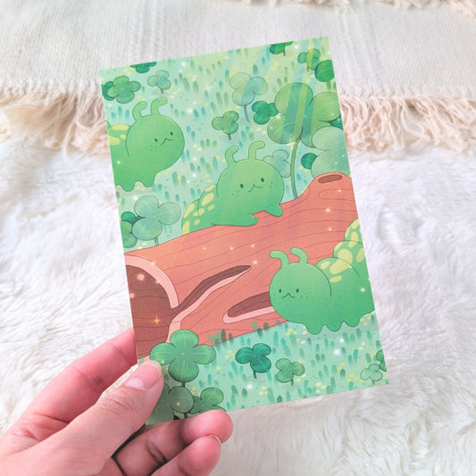 Lucky Caterpillars Postcard