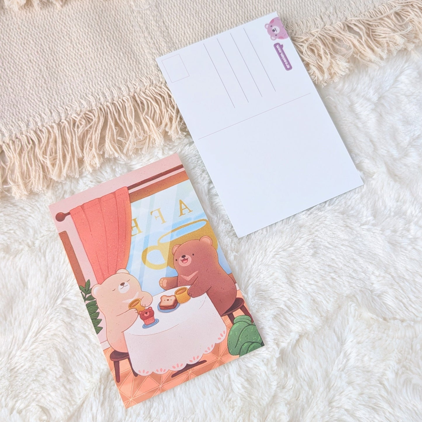 Bear Cafe Postcard