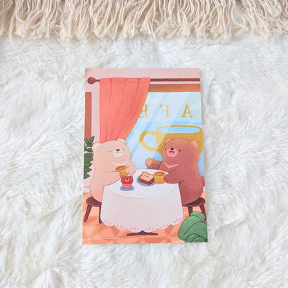 Bear Cafe Postcard