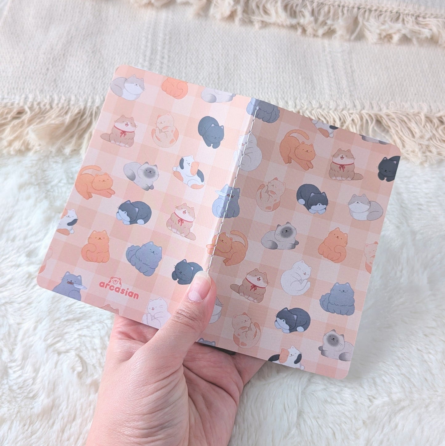 Many Cats Tread-Bound Pocket Notebook (Graph)