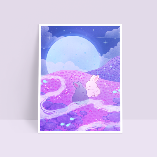 By the Moon 6x8 Art Print