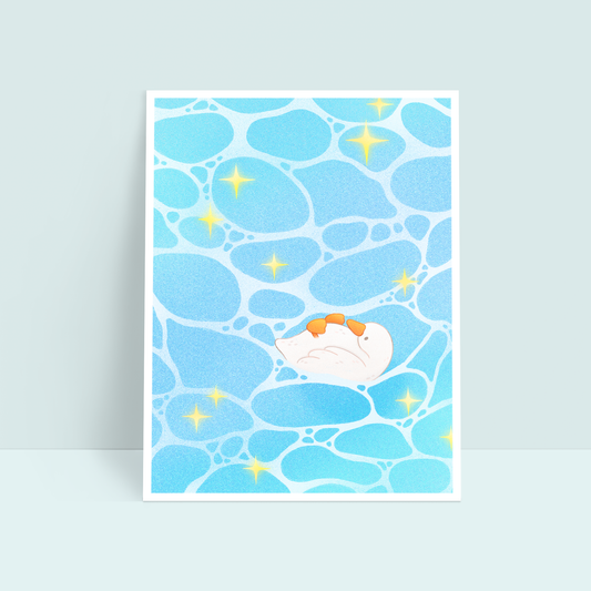 Floating Goose 6x8 Art Print