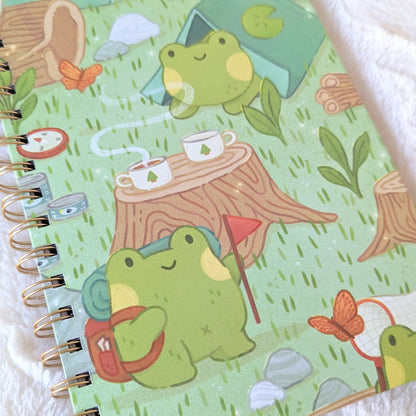 Camping Frogs Hardcover Sticker Book