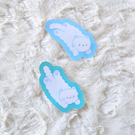 Cloudy Cats Waterproof Stickers