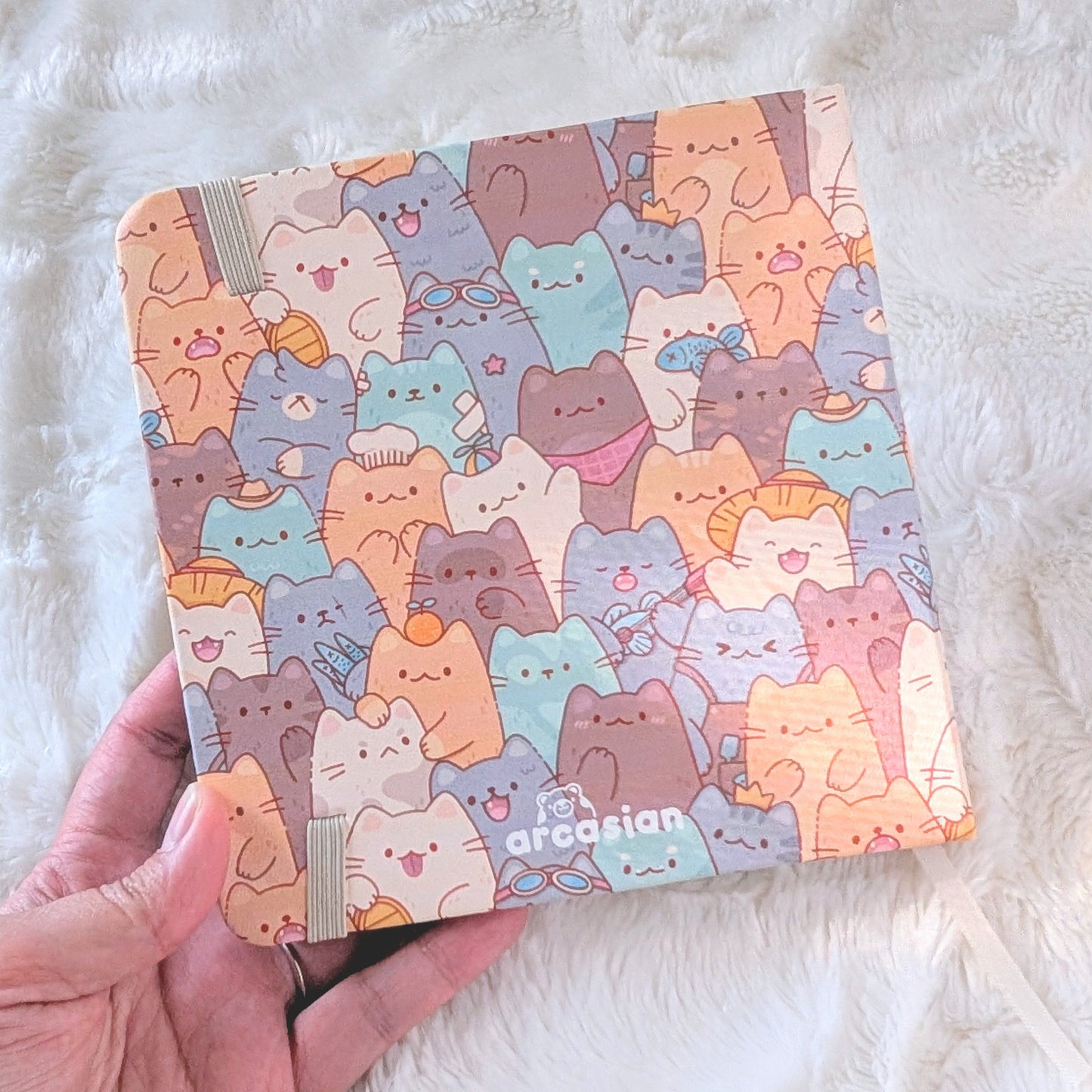 Cat Pile Square Sketchbook