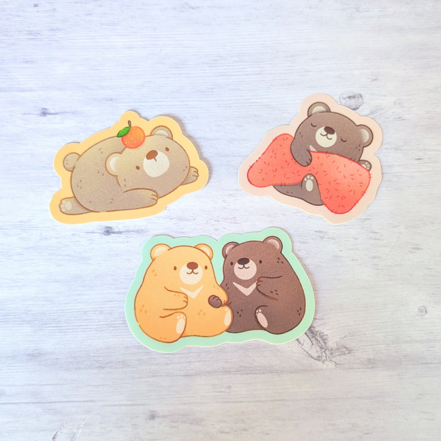 Bear Picnic Waterproof Stickers