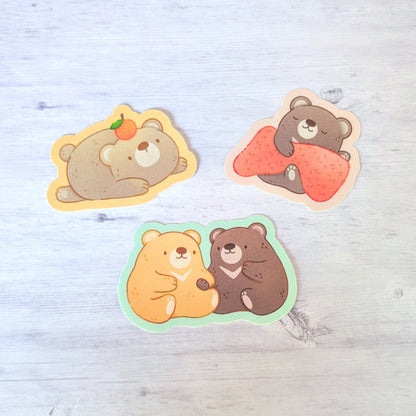 Bear Picnic Waterproof Stickers