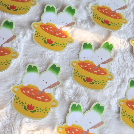 Soup for Two Waterproof Sticker