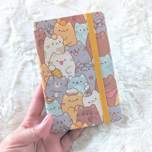Cat Pile A6 Mini Notebook (Blank)
