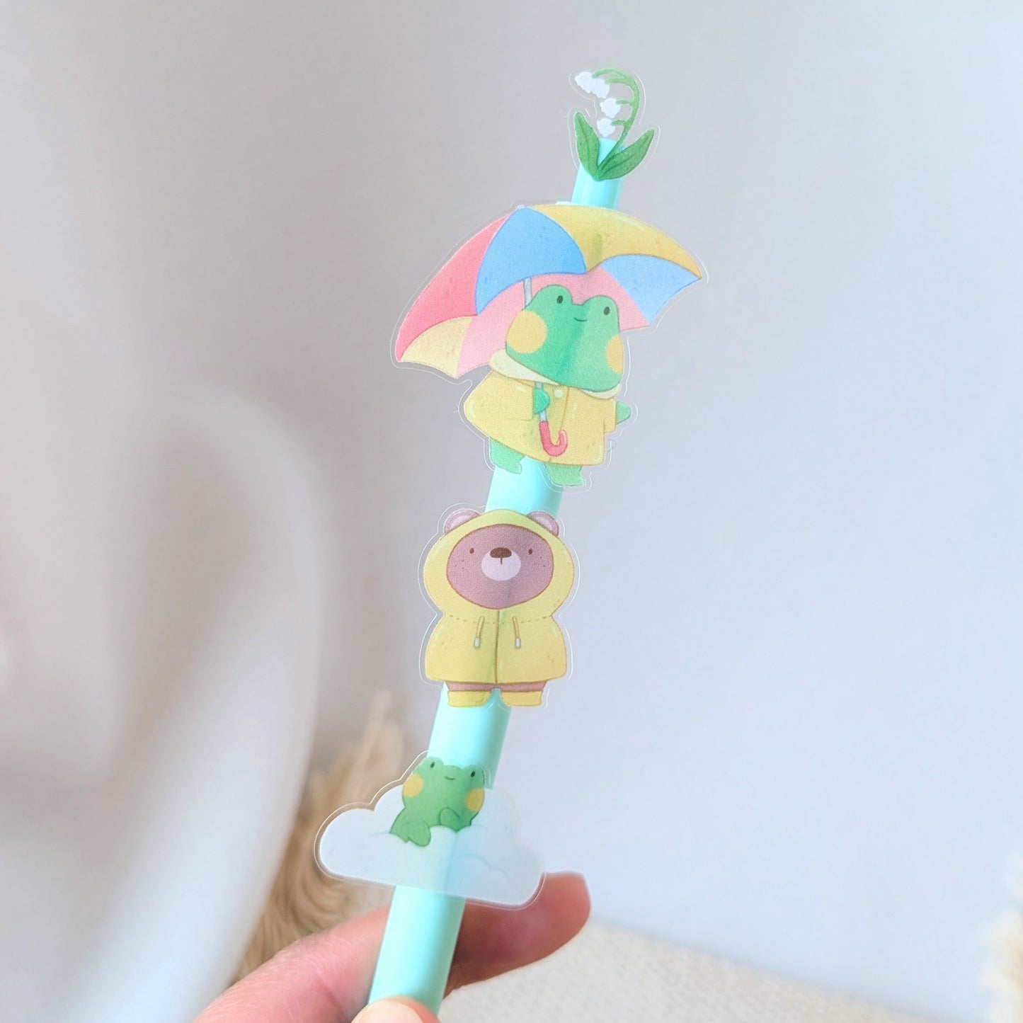 Rainy Days Clear Waterproof Sticker Sheet