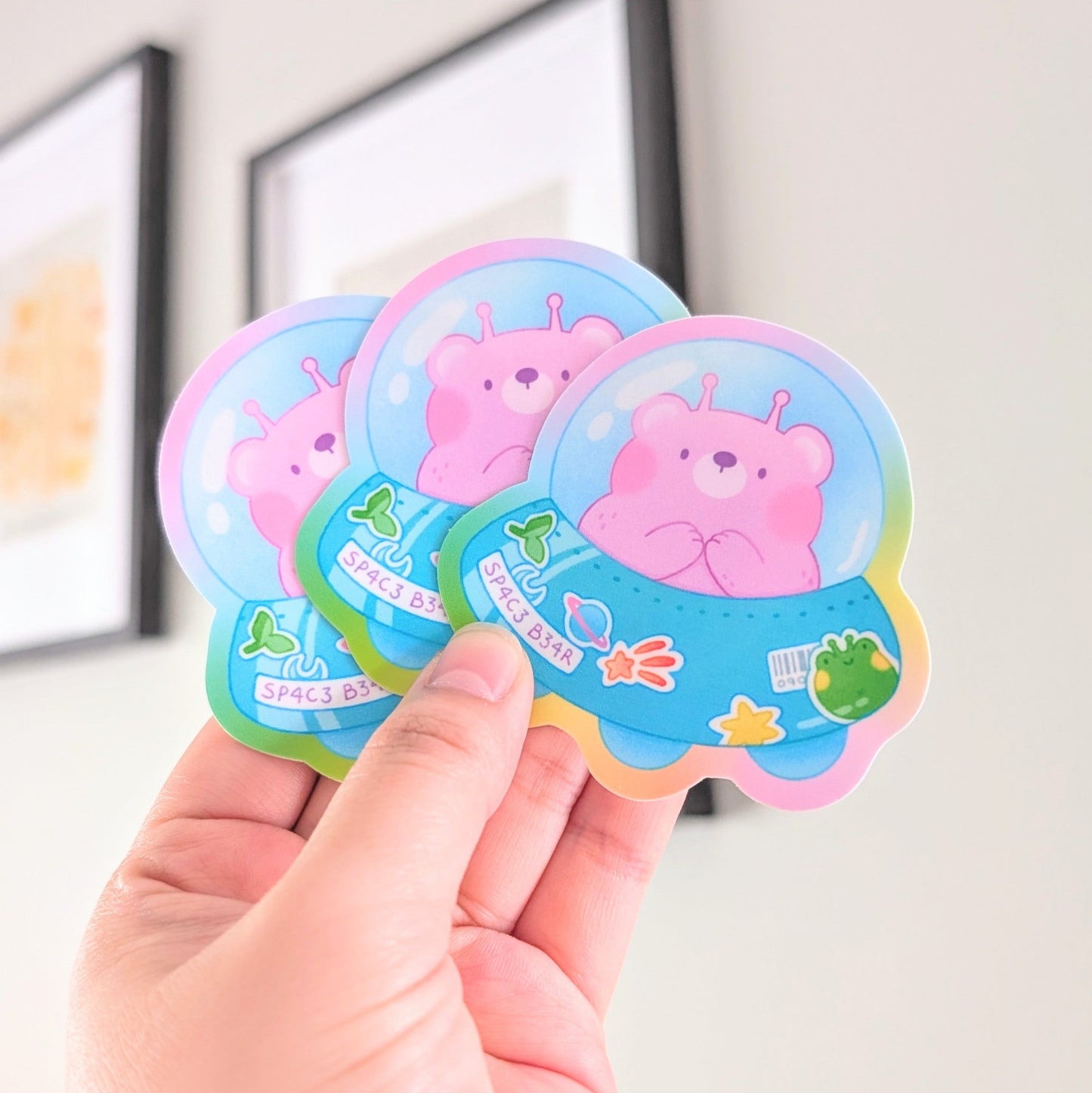 UFO Ruka Waterproof Stickers