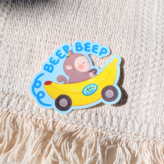 Beep Beep Waterproof Stickers