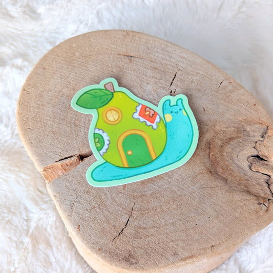 Wandering Pear Snail Waterproof Stickers