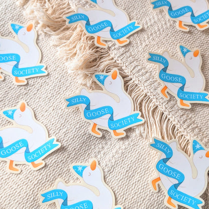 Silly Goose Society Waterproof Stickers