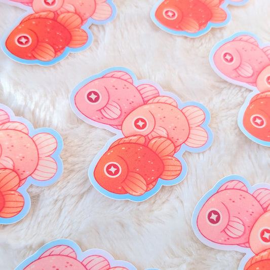 Goldfish Trio Waterproof Stickers
