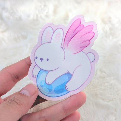 Raindrop Rabbit Waterproof Stickers