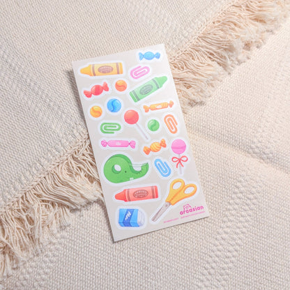 Little Things Waterproof Sticker Sheet