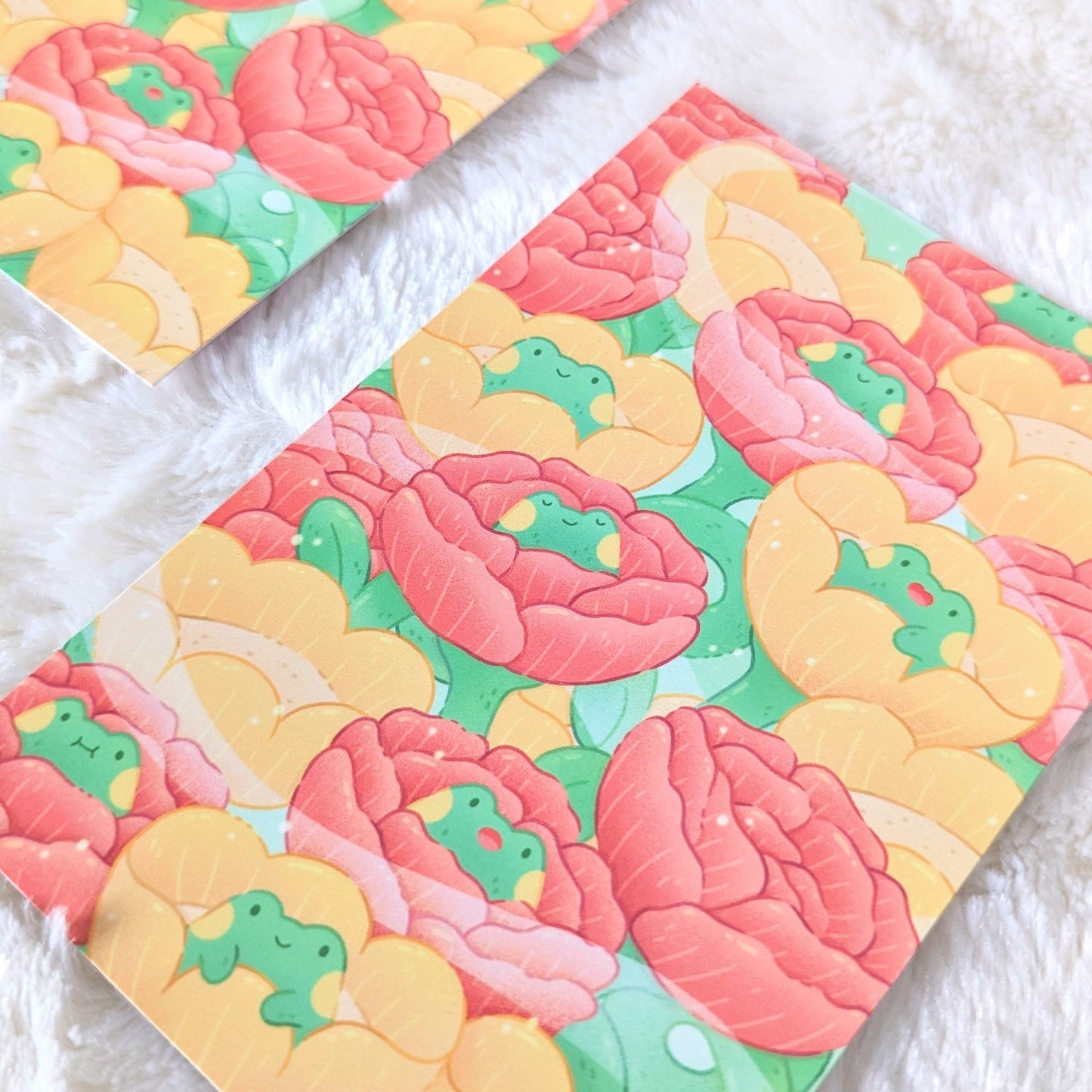 Blossoming Frogs Postcard