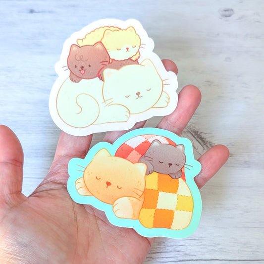 Cat Piles Waterproof Stickers