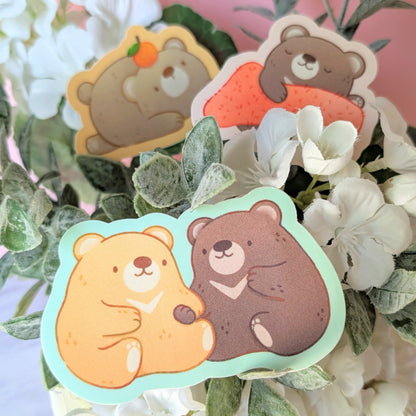 Bear Picnic Waterproof Stickers