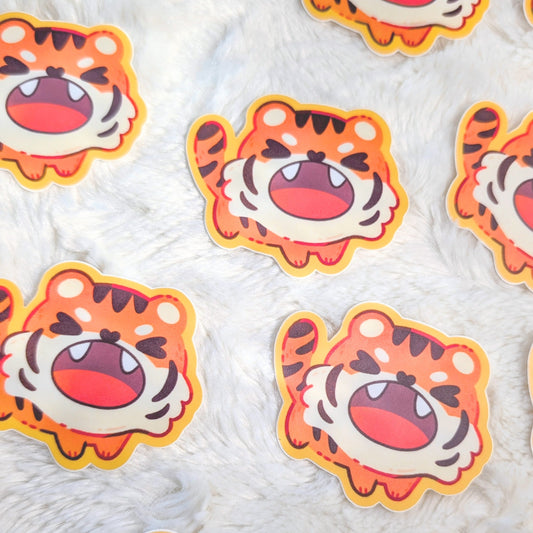 Angy Tiger Waterproof Stickers