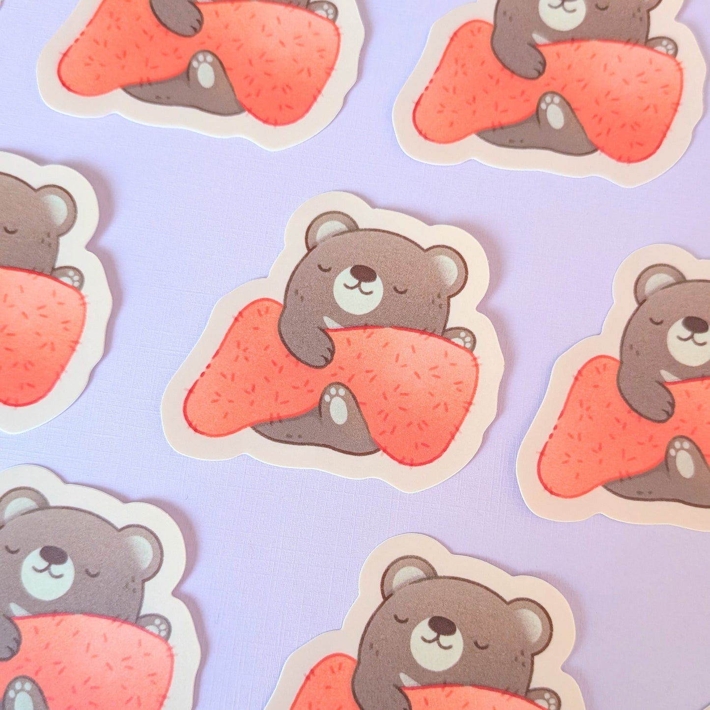 Bear Picnic Waterproof Stickers