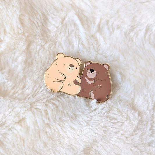 Bear-sties Besties Enamel Pin