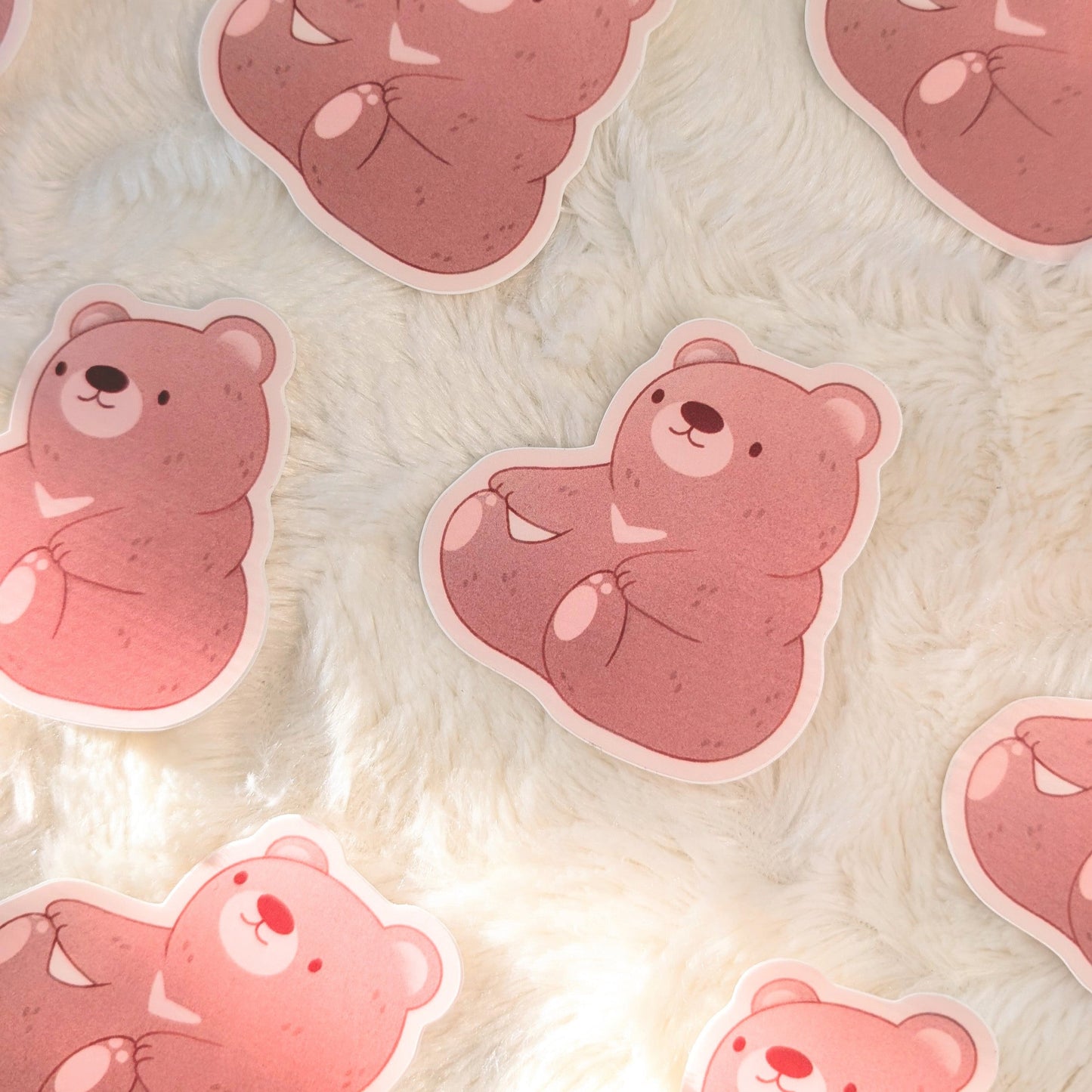 Touchin' Toes Bear Waterproof Stickers