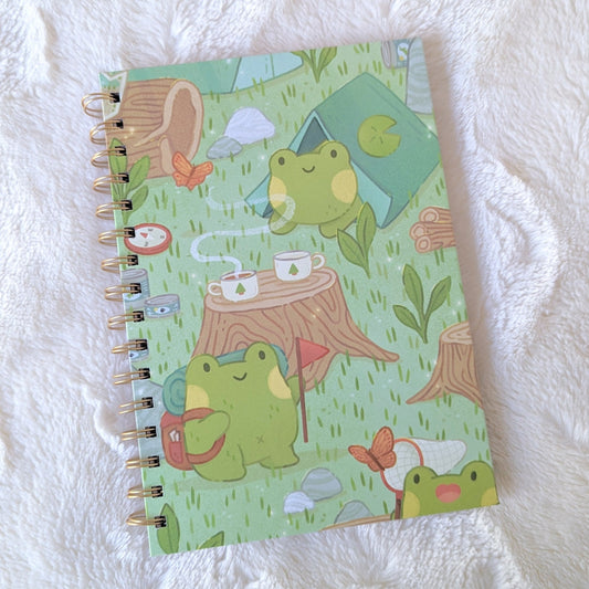 Camping Frogs Hardcover Sticker Book