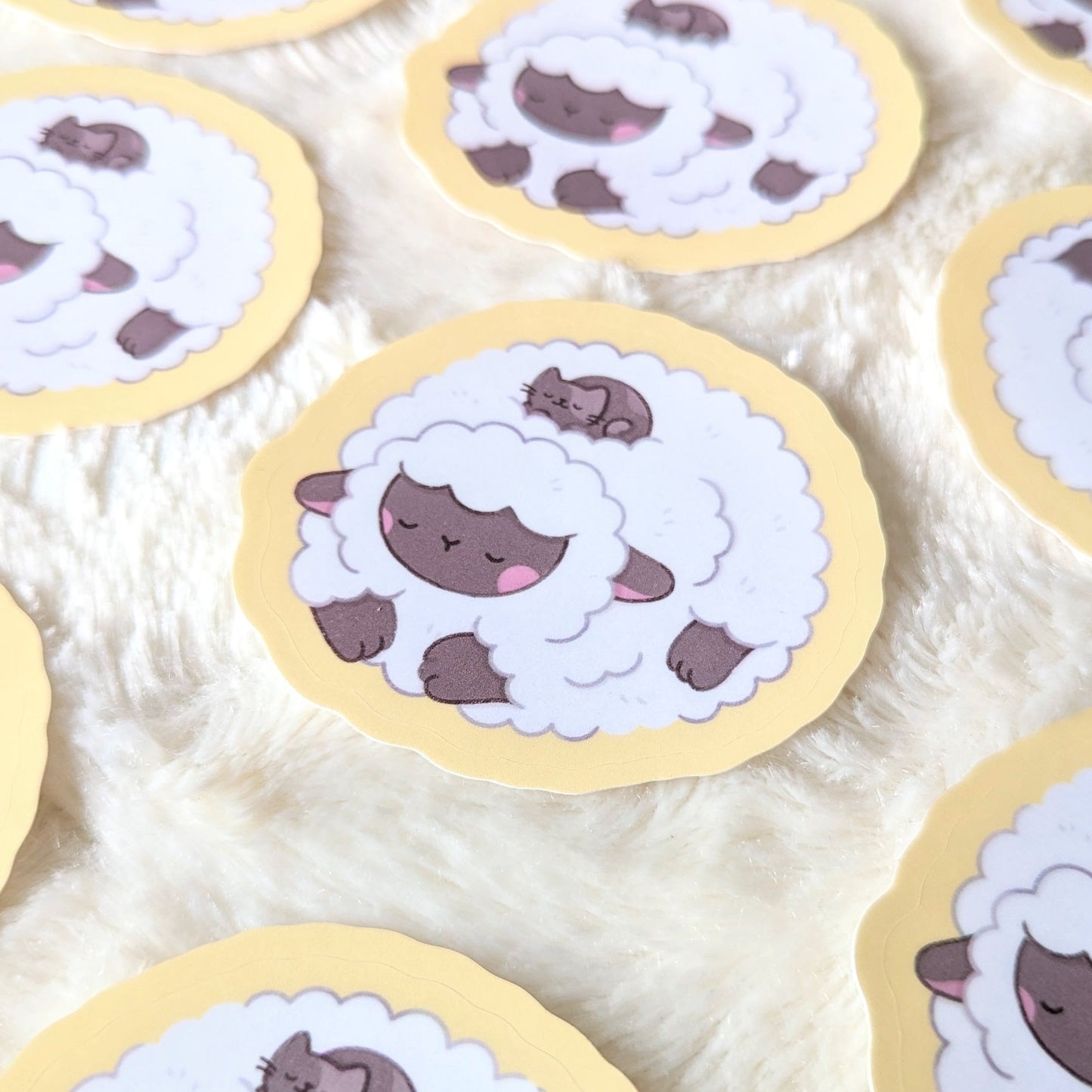 Sweet Sheep Waterproof Stickers