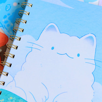 Cloudy Cat Hardcover Sticker Book